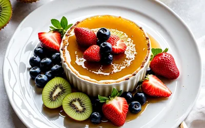 Recette facile de crème brûlée aux fruits frais onctueuse et gourmande