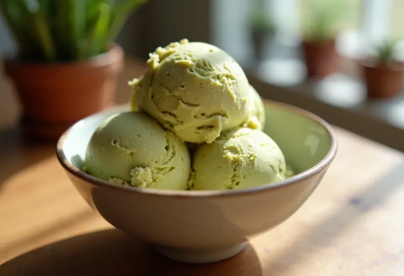 Crème glacée maison à la pistache onctueuse et gourmande