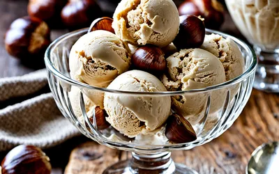 Recette facile de crème glacée aux marrons onctueuse et gourmande