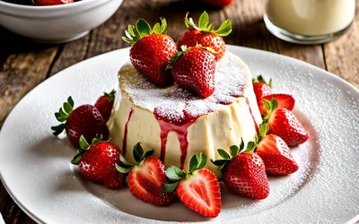 Crème renversée aux fraises rapide au micro-ondes - Dessert facile et gourmand