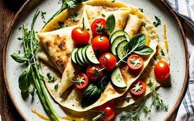 Recette de Crêpe Provençale aux Légumes du Soleil - Facile et Savoureuse