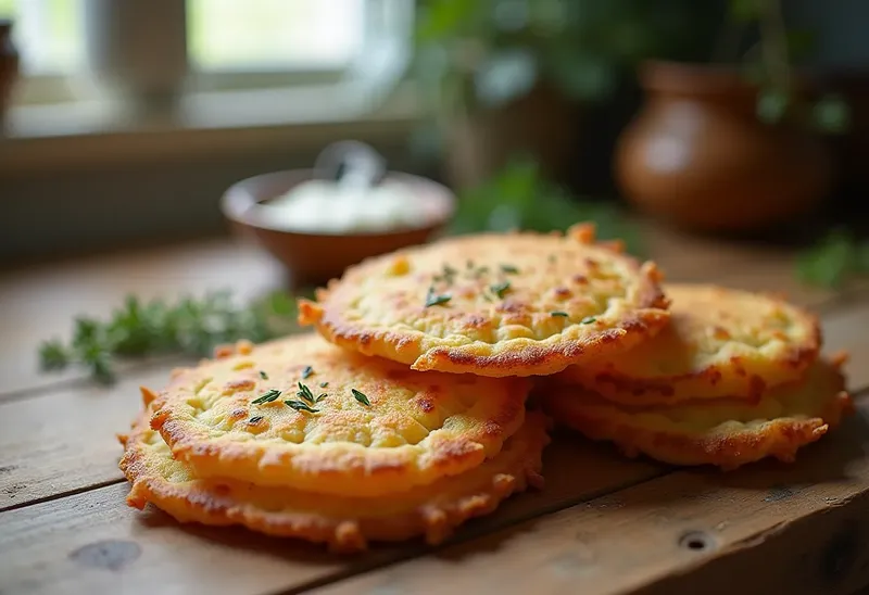 Crêpes de pommes de terre croustillantes et savoureuses