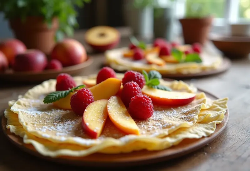 Crêpes estivales gourmandes aux fruits frais