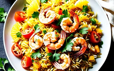 Recette de Crevettes Biryani Indienne Épicée Facile et Rapide
