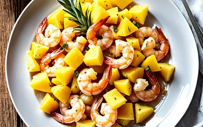 Recette facile de crevettes sautées à l'ananas, plat exotique et rapide