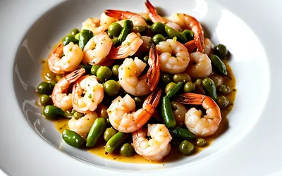 Recette facile de crevettes au cognac et poivre vert, plat raffiné