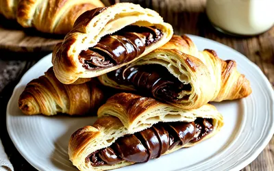 Recette facile de croissants au Nutella maison pour un petit déjeuner gourmand