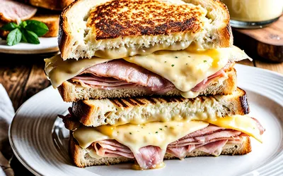 Recette facile de croque-monsieur classique au fromage fondant