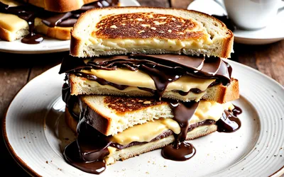 Recette facile de Croque-Monsieur aux Deux Chocolats fondants