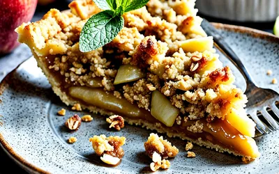 Recette facile de croustade aux pommes et gruau croustillante