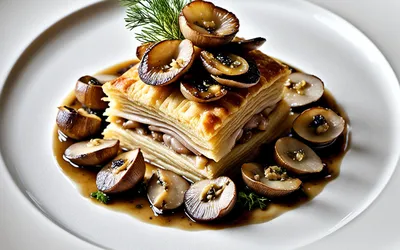 Recette de croustade aux cèpes et foie gras poêlé - Plat raffiné d'automne