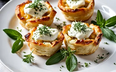 Recette facile de croustades aux 3 fromages fondants et croustillants