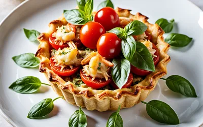 Recette croustillant de crabe à la tomate et basilic facile et rapide