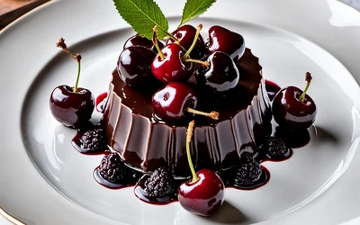 Recette facile de croustillant cerises et chocolat noir gourmand