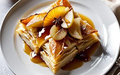 Recette facile de croustillant aux poires caramélisées, dessert gourmand