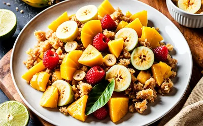 Recette facile de crumble antillais aux fruits exotiques