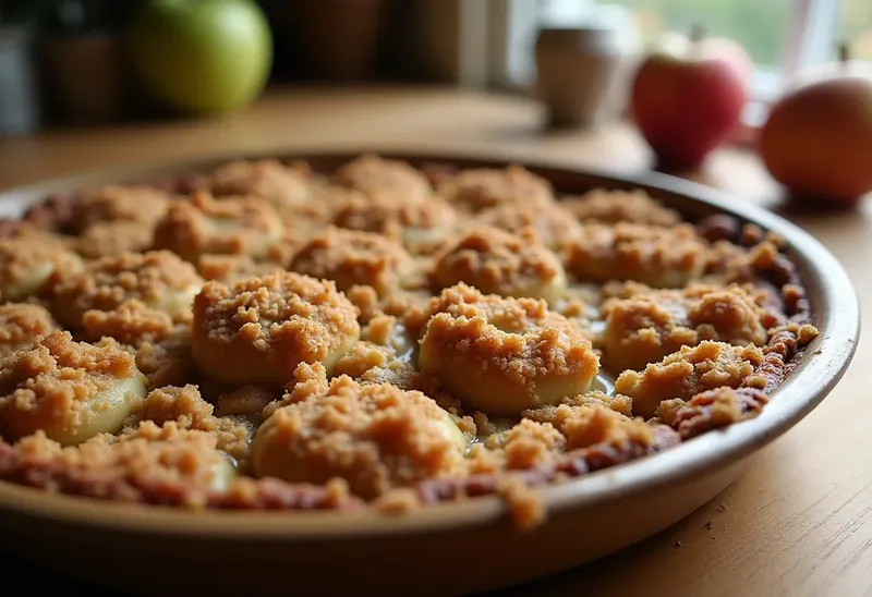 Crumble aux flocons d'avoine et fruits fondants