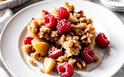 Recette facile de crumble aux fruits pour une personne - dessert rapide et gourmand