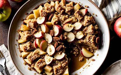 Recette facile de crumble aux pommes et pain d'épices, dessert gourmand