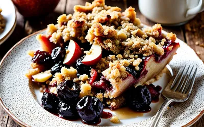 Recette facile de crumble pommes pruneaux fondant et croustillant