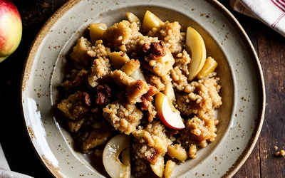 Recette facile de crumble aux pommes gourmand du Chat qui Tousse