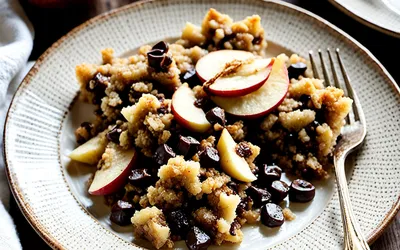 Recette facile de crumble d'automne aux pépites de chocolat