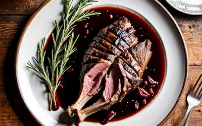 Recette facile de cuisse de daguet ou chevreuil rôtie au four