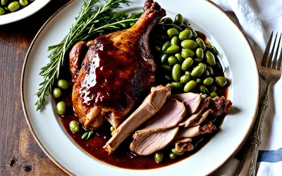 Recette facile de cuisse de dinde mijotée aux fèves fraîches