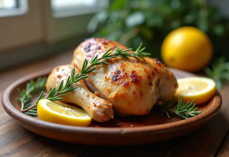 Cuisse de poulet au citron et aux herbes : recette rapide et savoureuse