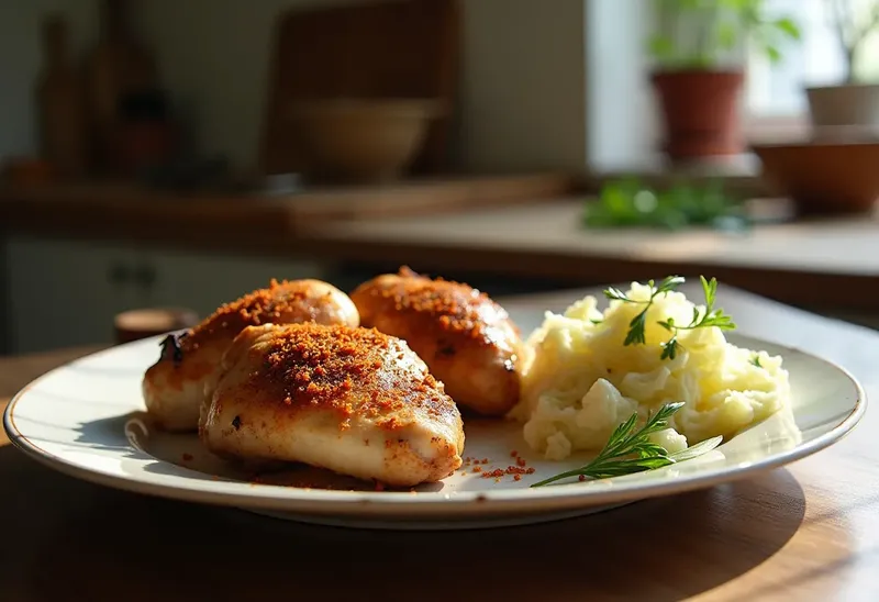 Cuisses de poulet au paprika et choucroute aux herbes : plat savoureux et parfumé
