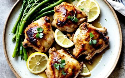 Recette facile de cuisses de poulet aux citrons confits et gingembre