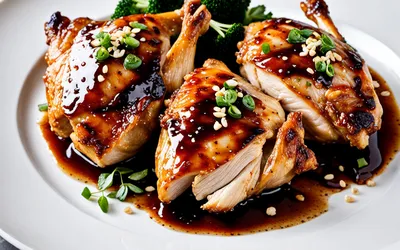 Recette facile de cuisses de poulet rôti à l'asiatique avec marinade parfumée