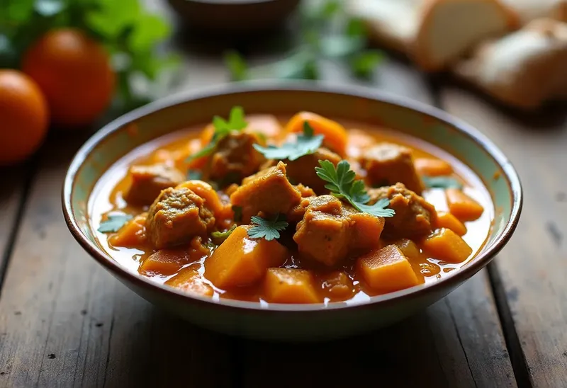 Curry de bœuf à l'orange savoureux et parfumé