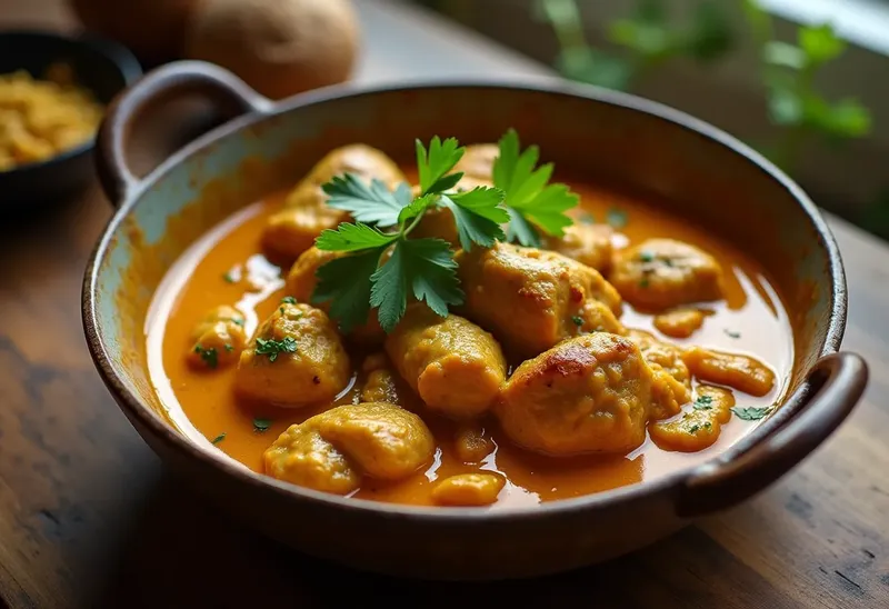 Curry de dinde au lait de coco crémeux et parfumé