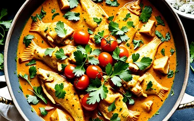 Recette facile de curry de poisson à la noix de coco façon Mumbai