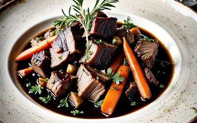 Photo de Daube de sanglier au cognac : recette traditionnelle mijotée savoureuse