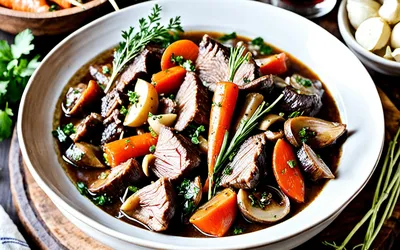 Recette de Daube de Sanglier Traditionnelle - Plat Mijoté Savoureux