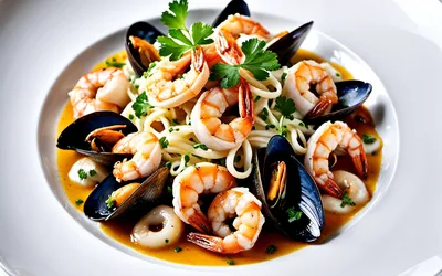 Recette facile de fruits de mer flambés au whisky, savoureuse et rapide