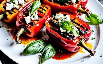 Délice fondant de poivrons grillés à la méditerranéenne - recette facile et savoureuse