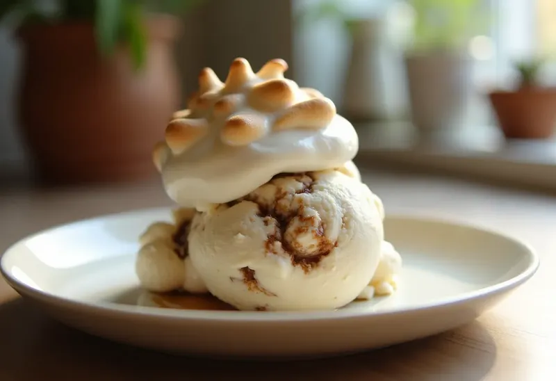 Délice glacé au café meringué : dessert rafraîchissant et gourmand