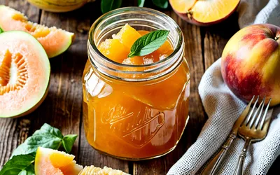 Recette facile de confiture de melon et pêches maison