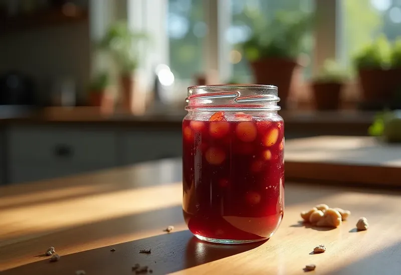 Délicieuse Confiture Maison de Prunes aux Noix Fraîches