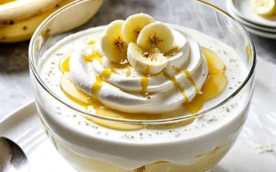 Recette facile de crème de banane au fromage blanc onctueuse et légère