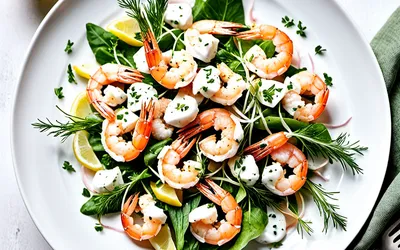 Recette facile de mêlée de crevettes à l'aneth frais, entrée légère et rapide