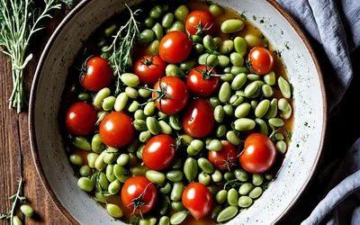 Recette facile de mijotée de fèves aux herbes fraîches