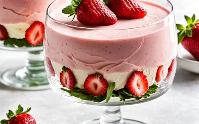 Recette facile de mousse de fraise légère et gourmande