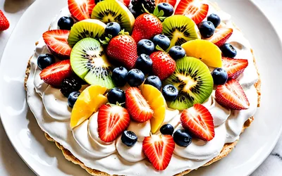 Recette facile et gourmande de Pavlova meringuée aux fruits frais