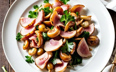 Poêlée de Girolles au Jambon : Recette Facile et Savoureuse