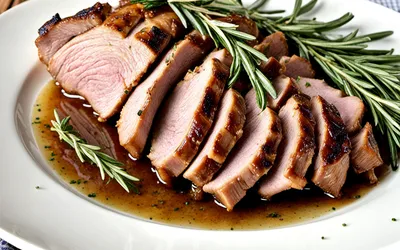 Recette facile et savoureuse de pointe de porc rôtie aux herbes