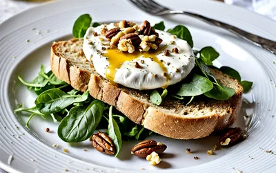 Recette facile et gourmande de Philosophe au fromage de chèvre et œufs